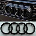 Embleme Logo Audi Grila Fata sau Portbagaj 175/192/216/273/285mm, Negr