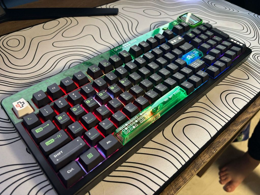 Tastatură mecanică wireless gaming (nu trimit prin curier)QWERTYKEY 10