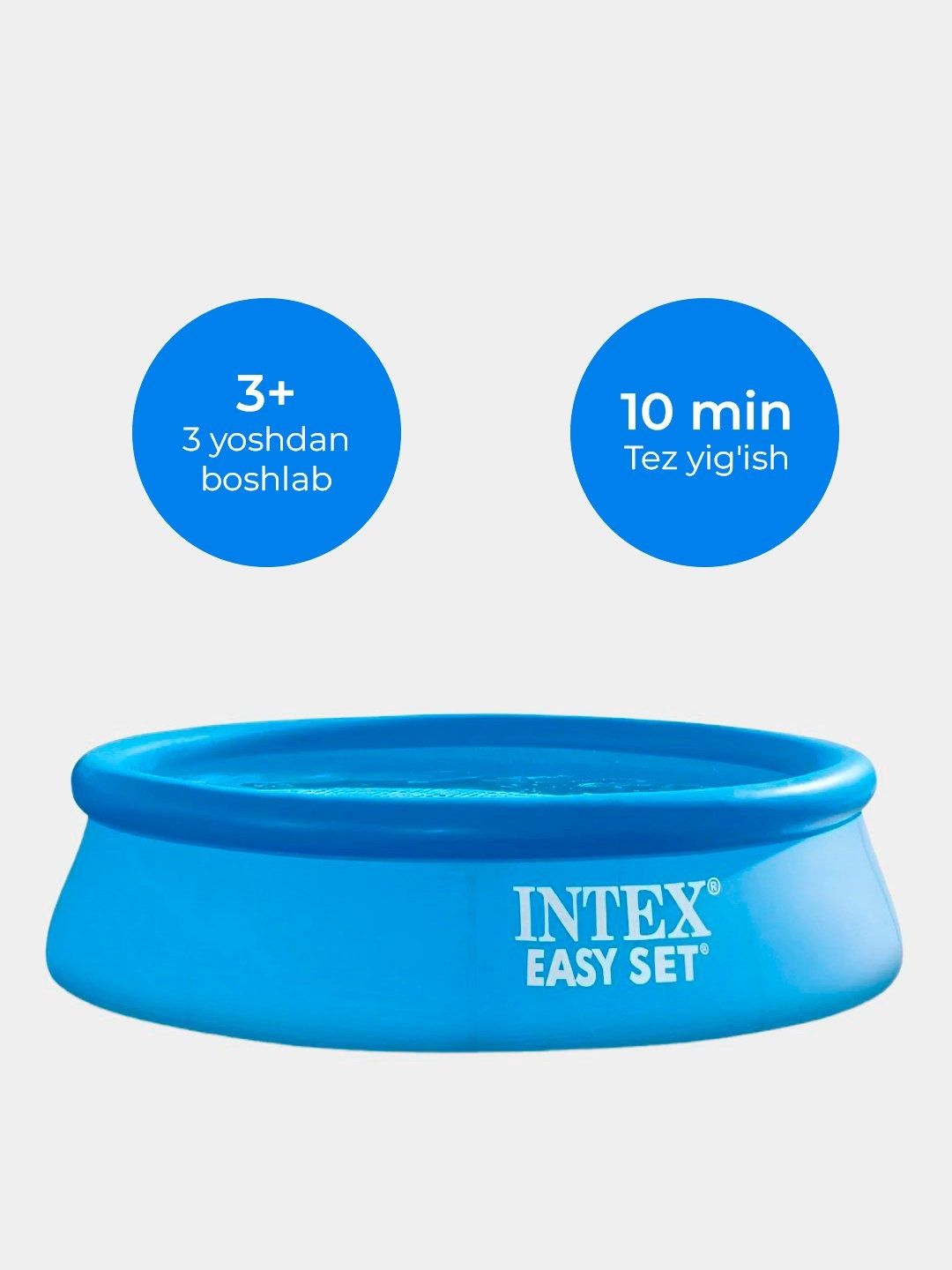 Basseyn intex easy - bolalar uchun yozda ajoyib