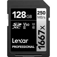 Карта памяти Lexar 128GB Professional 1667x UHS-II SDXC