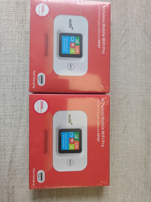 Wi-Fi router Бисквитка интернет мобилен преносим рутер battery 3000mAh