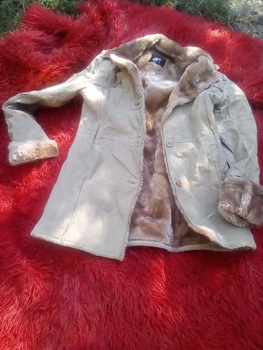 Дамско кожено палто