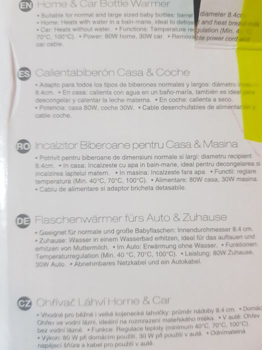 Încălzitor biberoane copii