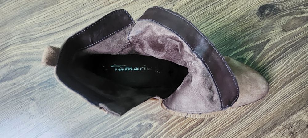 Botine Tamaris piele intoarsa nr 41 nepurtate
