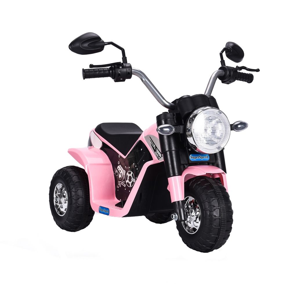 Motocicleta electrica cu scaun din piele Nichiduta Mini Pink