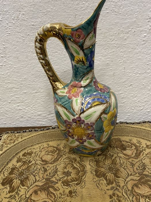 Винтидж белгийска порцеланова кана ръчна украса 1950-те