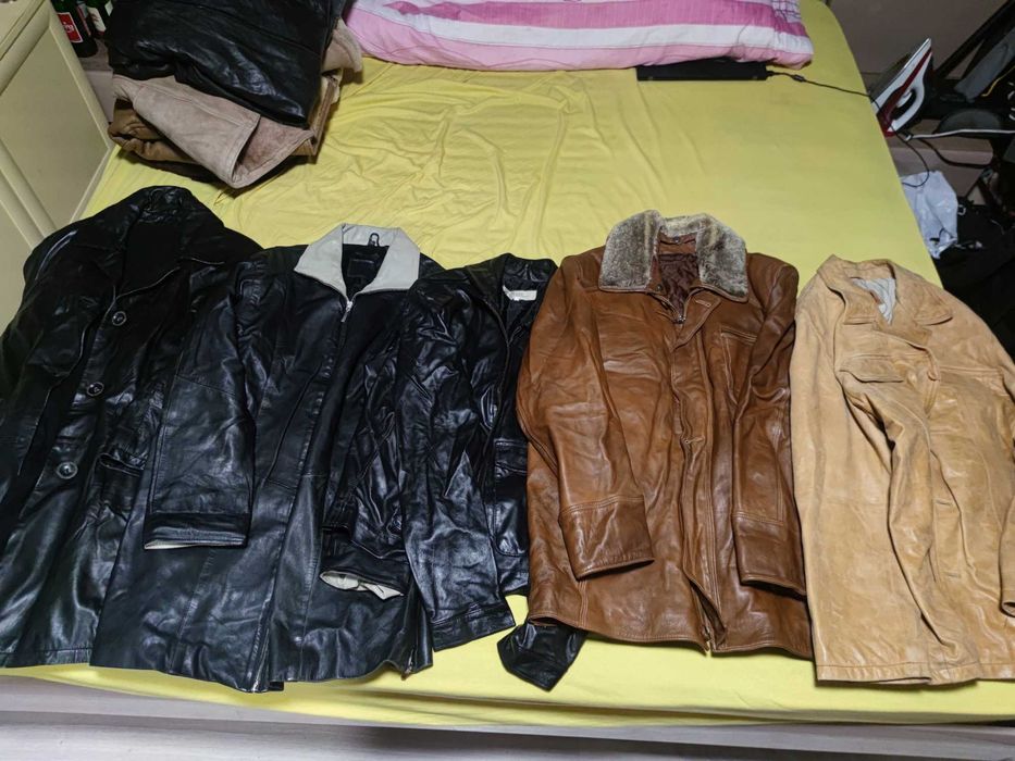 Мъжки кожени палта - разпродажба