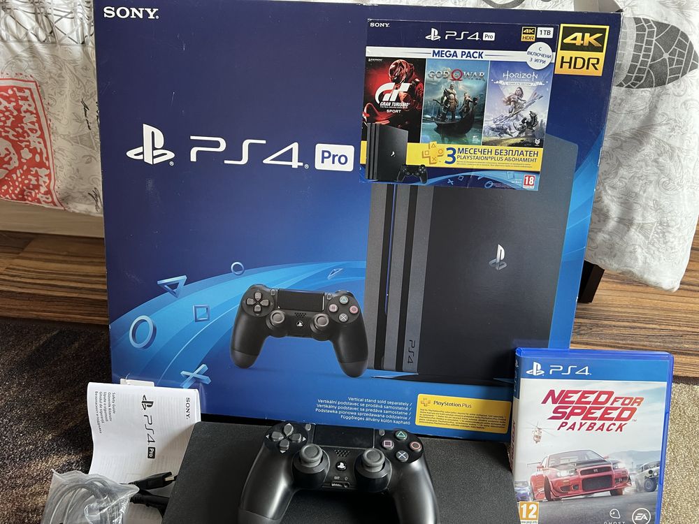 Play Station 4 pro 1 TB Плейстеишън 4 про 1 ТБ.