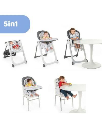 Scaun de masă pentru copii 5 în 1 Chicco - Polly Progress