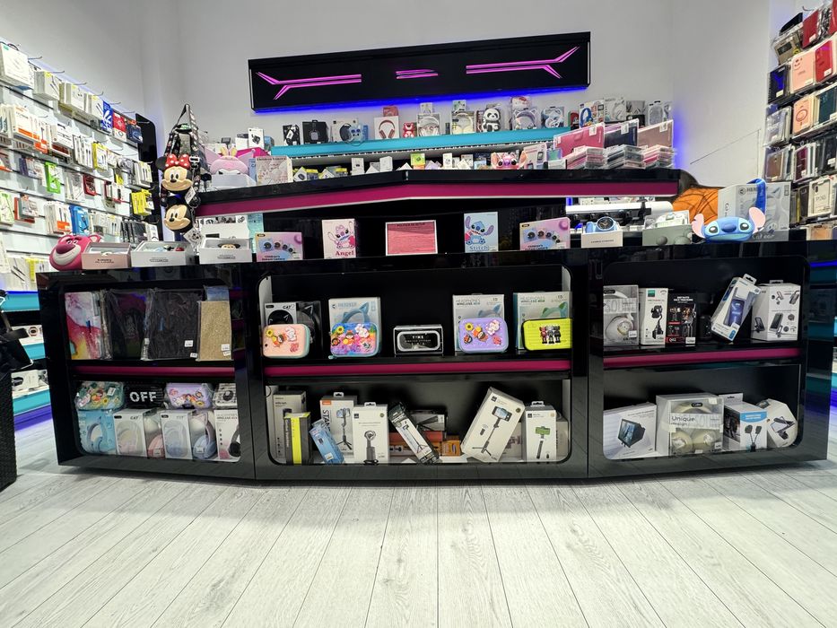 Mobila UNICĂ Slat Wall,pt.magazin de accesorii,incaltaminte,bijuterii