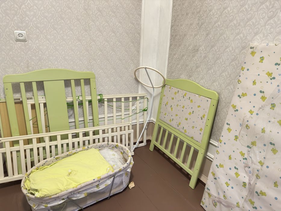 Детская кроватка с люлькой трансформер