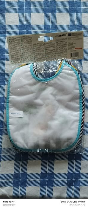 Новогодняя Акция! Нагрудник для новорождённых от 0+. Made in Poland