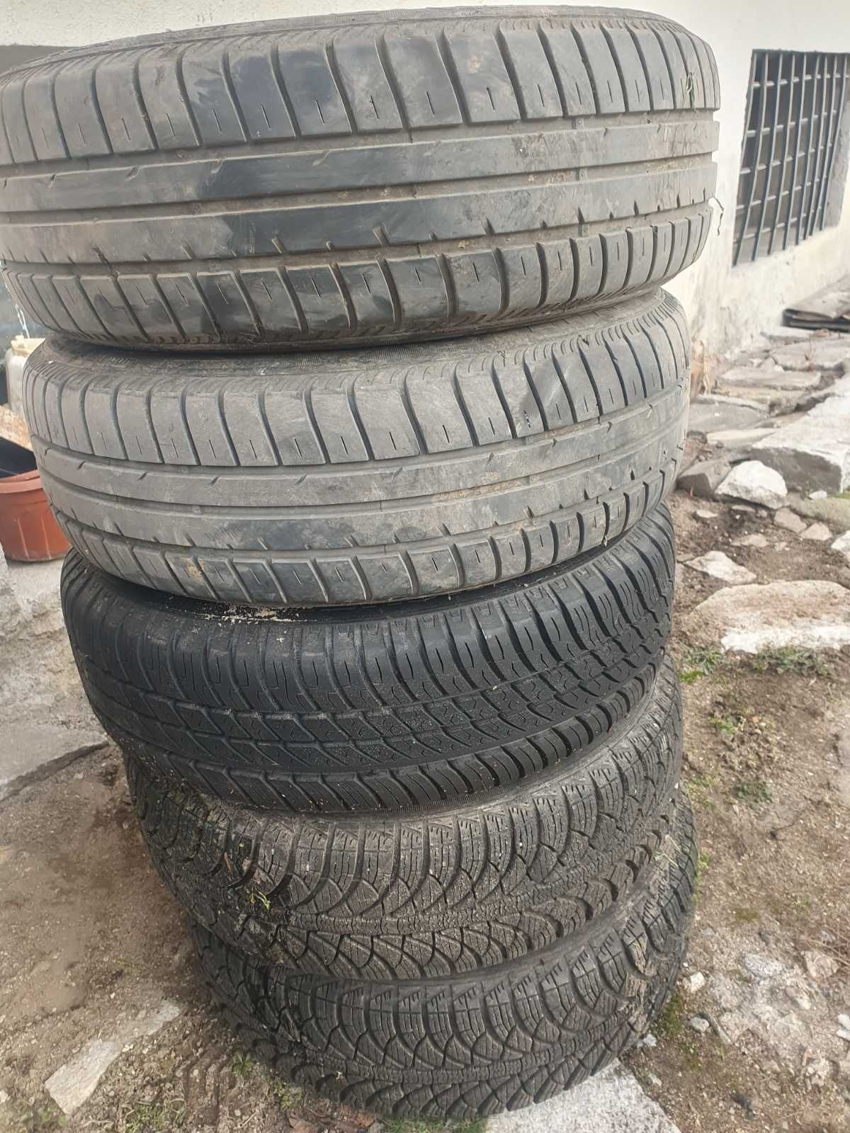 Продавам 3 броя гуми с джанти 14 ки