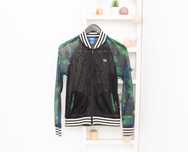 Adidas оригинална дамска горница мрежесто яке черно/флорално 36/S