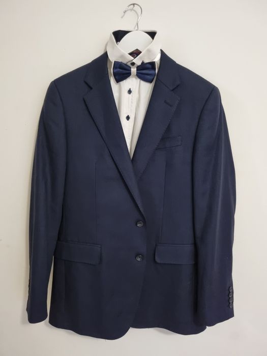 Sacou bleumarin – mărimea 40R – 100% lână  Stare impecabilă