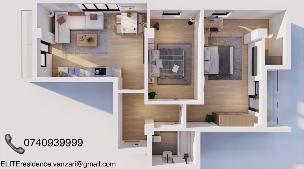 Apartamente 3 Camere | 87 mp | Central | Direct de la dezvoltator