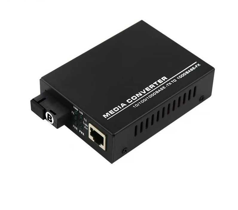 Kit media convertor fibra optica gigabit wdm sm 10/100/1000