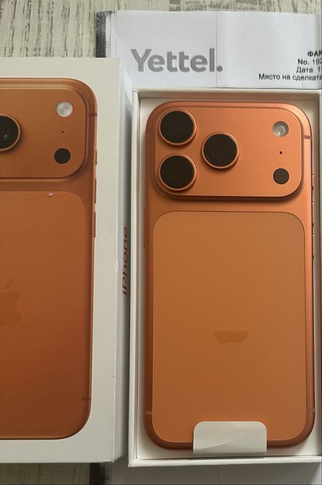КАТО НОВ Iphone 17 Pro 256GB Orange 36м. ГАРАНЦИЯ Yettel