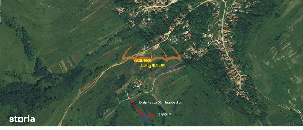 Teren agricol de vanzare in INUCU-Aghires, 1550m² Extravilan