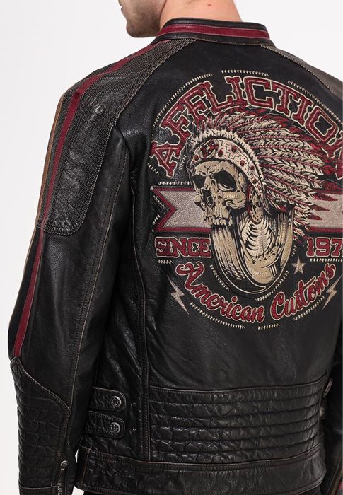 Jacheta de  piele AC MOTOR CLUB