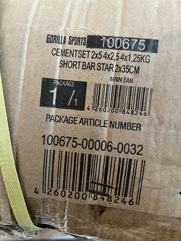 Ganteră Gorilla Sports Ganteră reglabilă vinil 2x15kg 30 kg noi