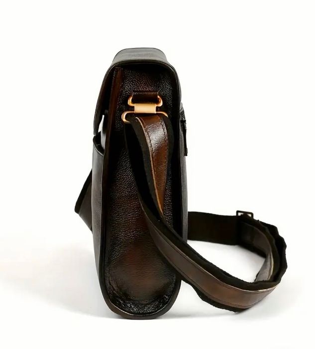 -10%Промоция• Елегантно/Делова кожена мъжка чанта Bullcaptain*/в Черно