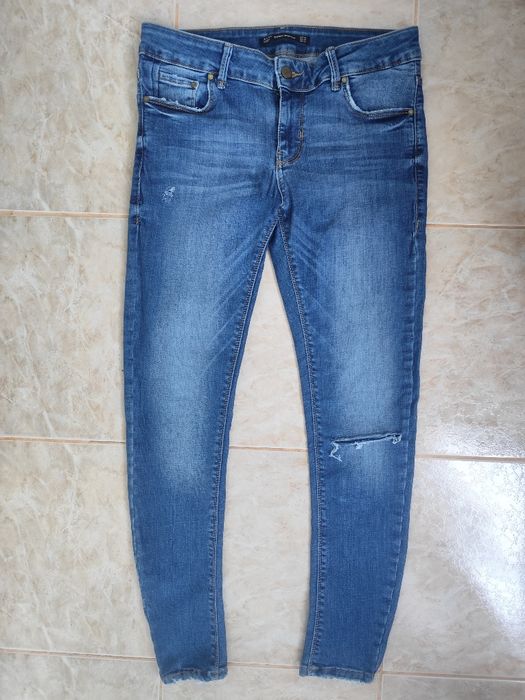 Blugi Zara Trafaluc - mărime 40 - talie elastica 76->96 cm