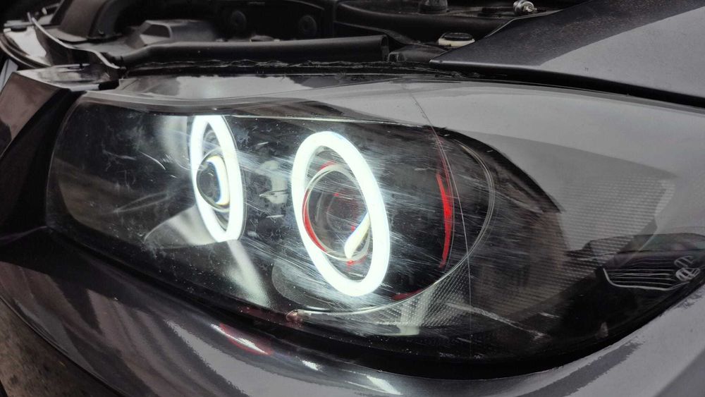 Kit Lupe Bixenon + kit Led 120W+Angel eyes LED Cotton BMW E90/E91/E92