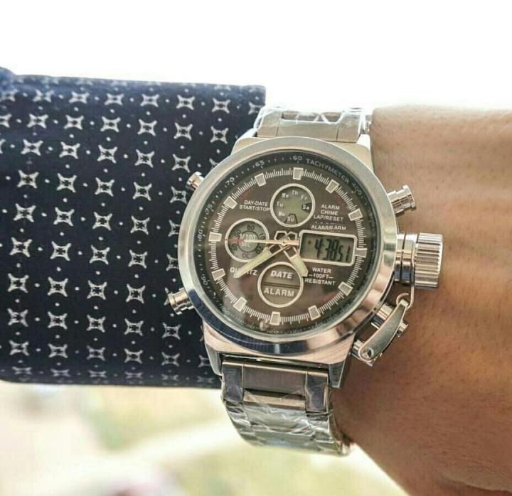 Армейские часы AM3003 металлический ремешок