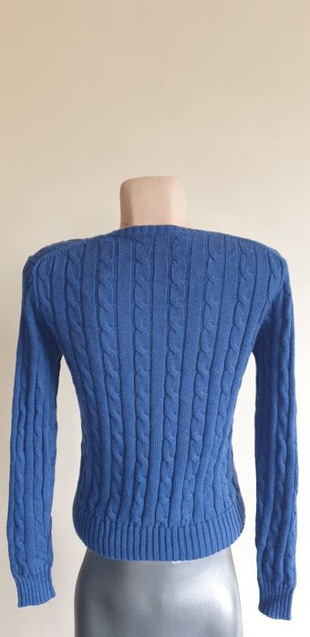 POLO Ralph Lauren Cable Pima Cotton V - Neck S ОРИГИНАЛ Дамски Пуловер
