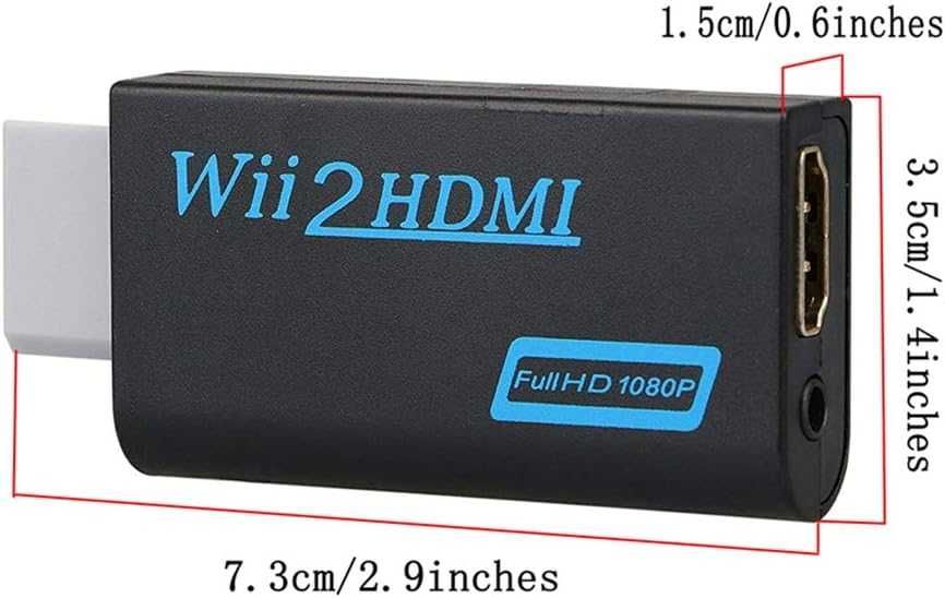 Адаптер GoldOars Wii към HDMI с 1,5 м кабел
