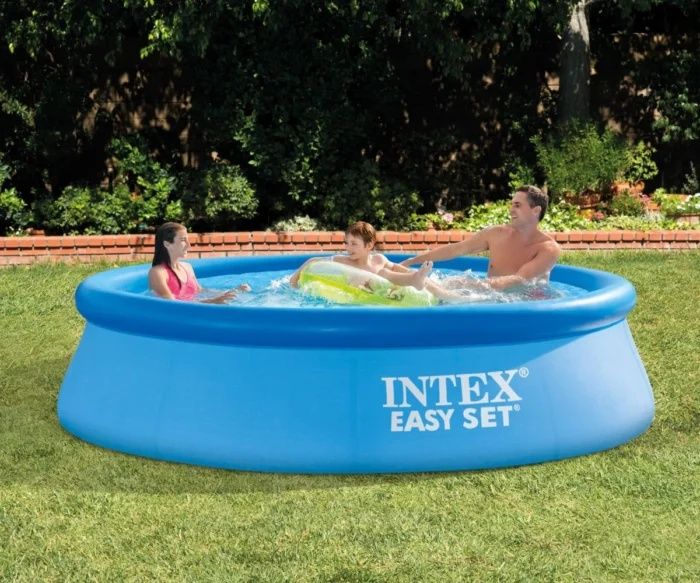 Басейн EASY SET Intex, Надуваем, диаметър 305 см, дълбочина 76 см, UV