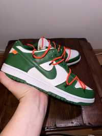 SB Dunk Low Pinegreed X Off White