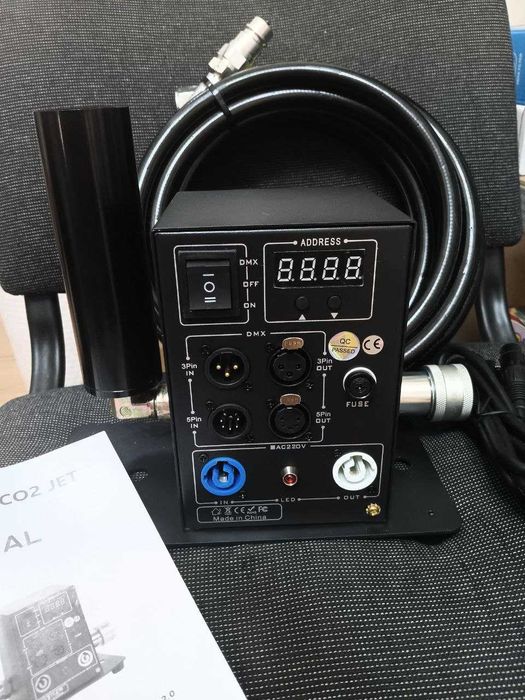 DMX Цифрова CO2 джет машина, машина за дим, професионален CO2 сценичен