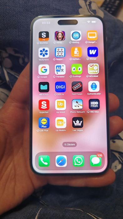 iPhone 14 Pro Max 128 GB Deep Purple – IMPECABIL, full box + accesorii