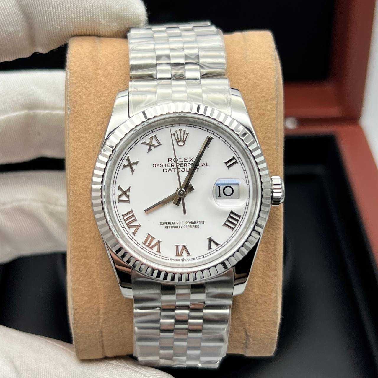 Rolex Datejust 36mm jubilee сребро 2