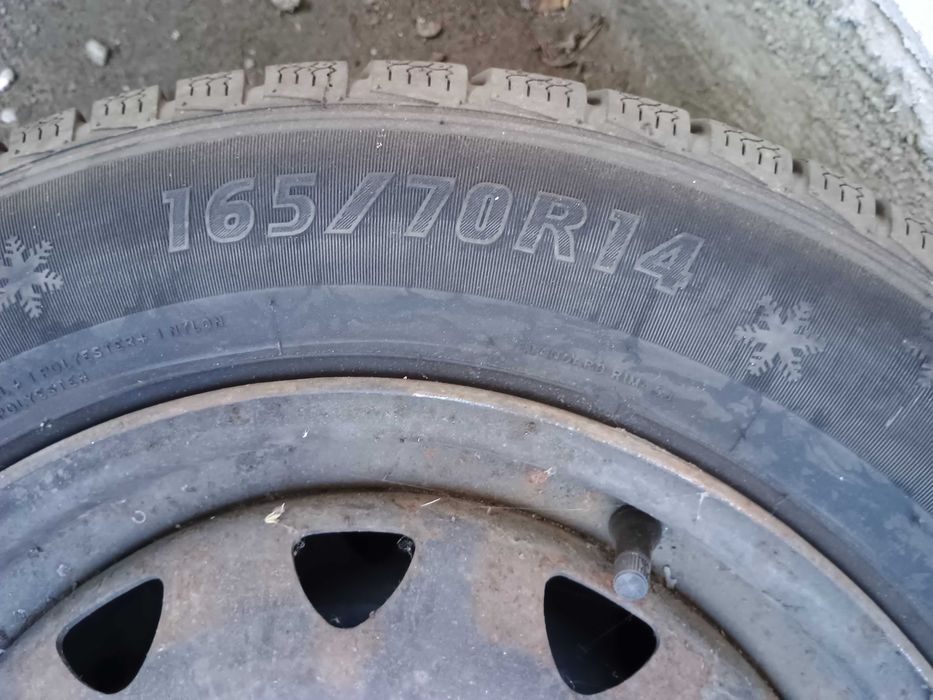 Jante + anvelope 165 / 70 R14 - Fiat Punto 2