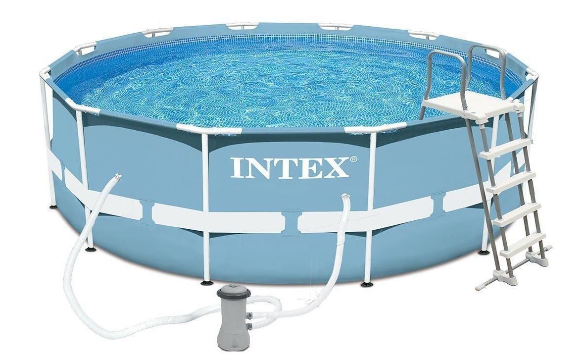 Бассейн 3.05х1 метр intex каркасный + фильтр-насоса