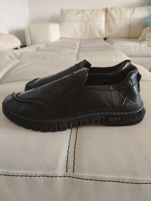 Обувки естествена кожа с дишаща подметка