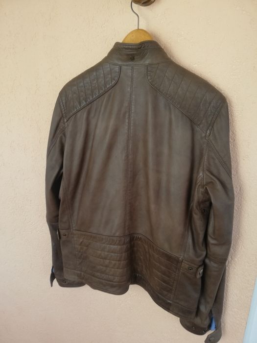 Geaca piele bărbati Massimo Dutti Xl