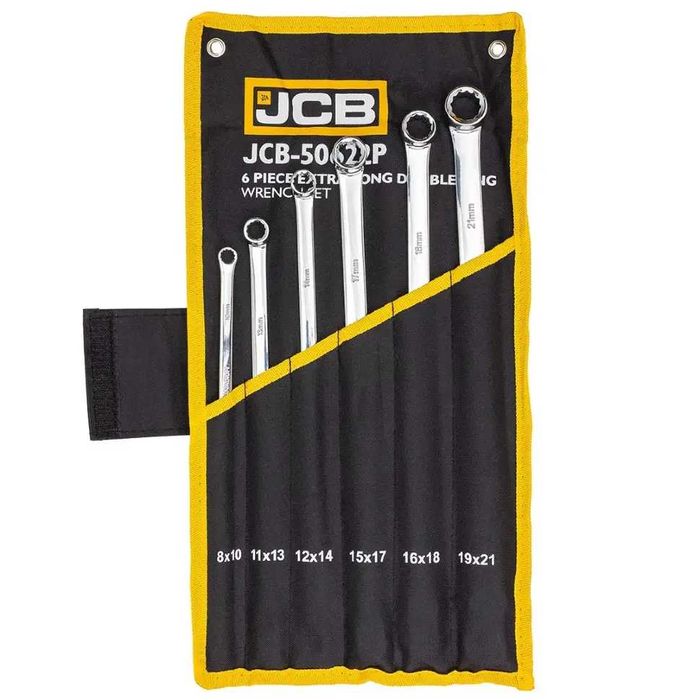 Комплект дълги прави звездогаечни ключове JCB XL – 6 бр. (8–21 мм)