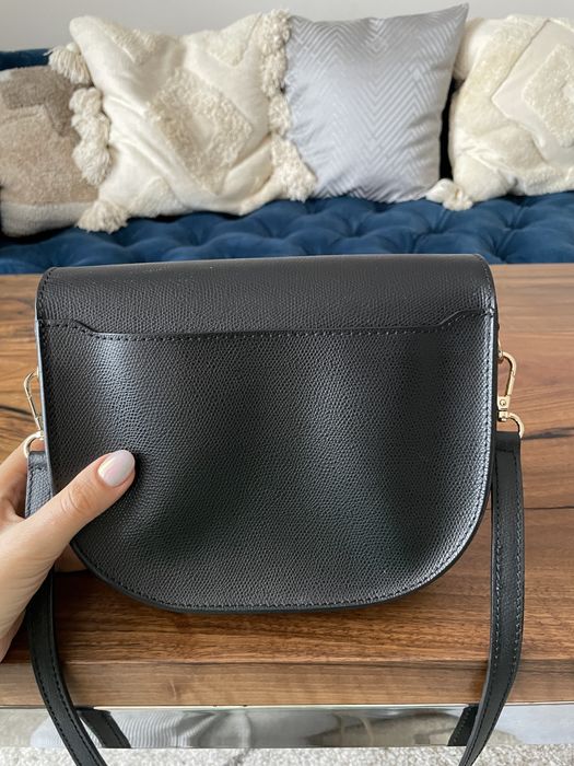 Geanta / Poseta din piele naturala negru eleganta