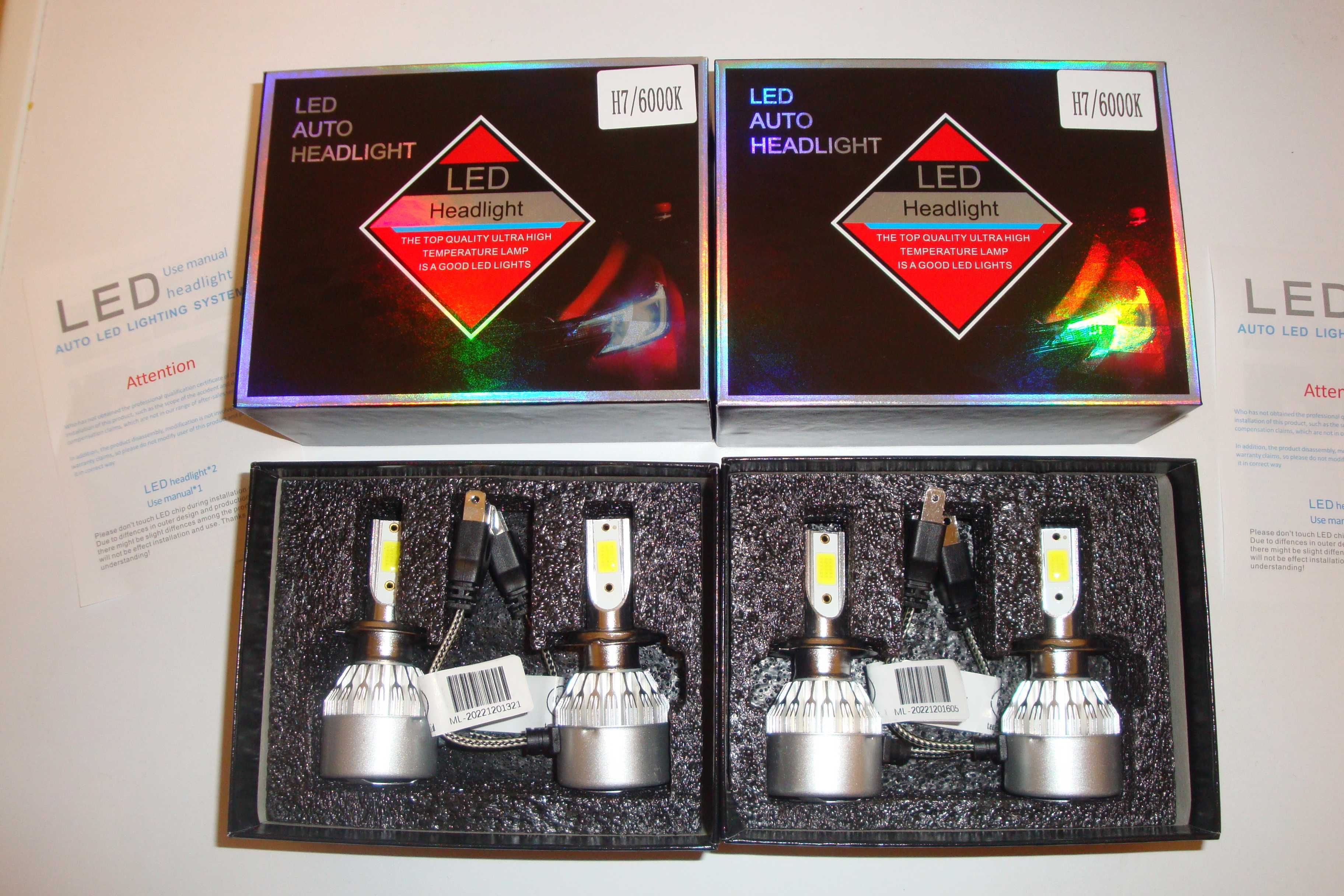 set LED H7 6000k