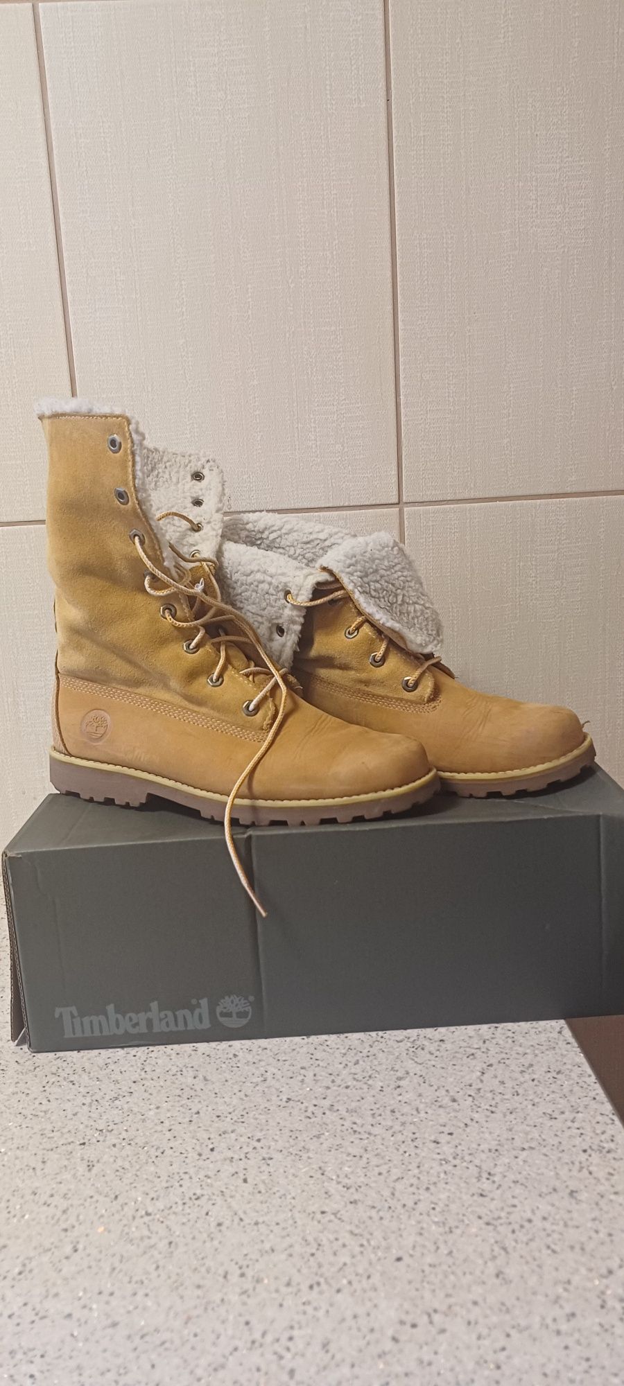 Ghete Timberland  Authentic Roll Top Boot  Wheat Nubuck