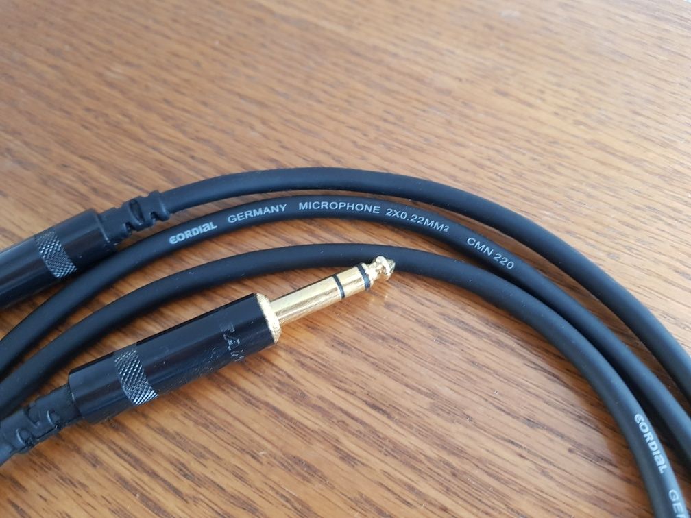Cablu Audio Cordial profesional microfon 3.5 nou