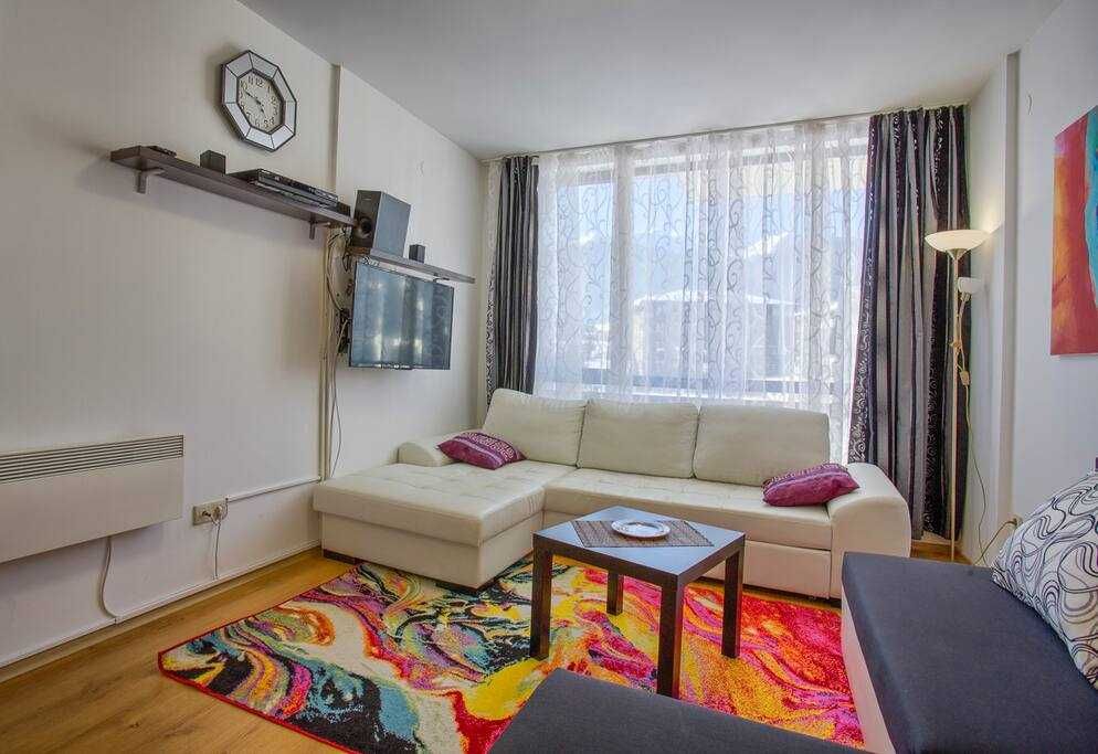 Банско - Уютен двустаен апартамент луксозно обзаведен СПА Басейн