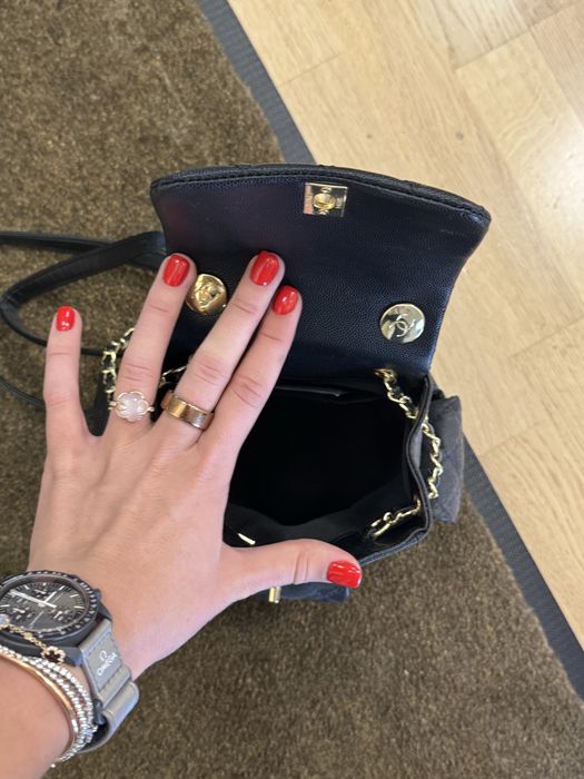 Ghiozdan Negru Chanel Elegant