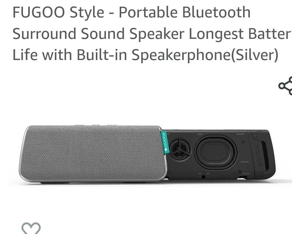 Fugoo style Bluetooth speaker.