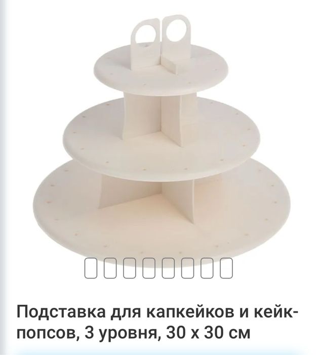 Подставка для капкейков 3 ярусная
