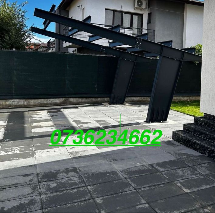 Carport pe structura metalica premium o masina